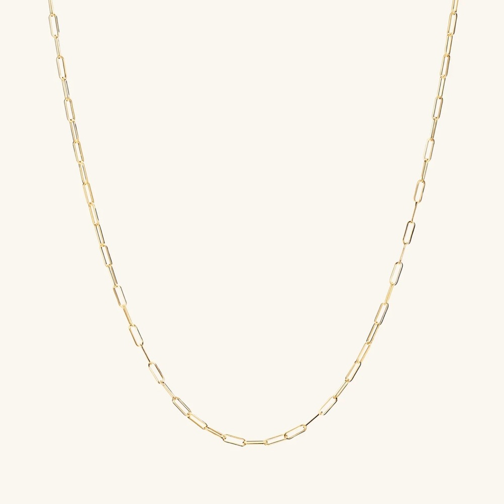 Mejuri 14k solid gold Boyfriend Bold Chain Necklace